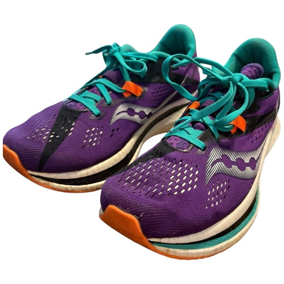 Saucony Endorphin‎ Pro 2 Running Shoes Women's 8.5 Purple Teal Athletic Walking - Picture 11 of 11